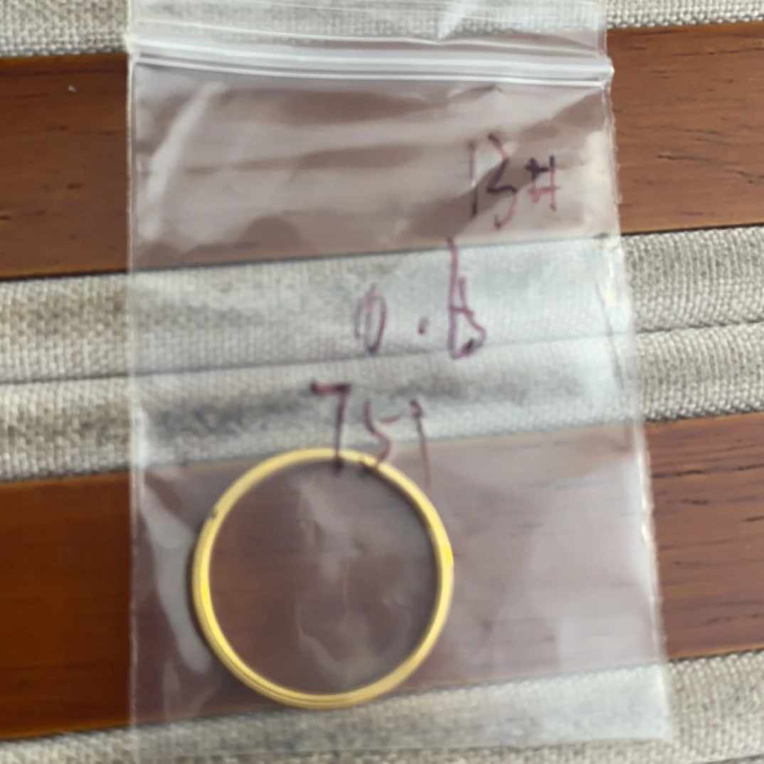 克重0.6 16号 龙鳞戒指 足金999