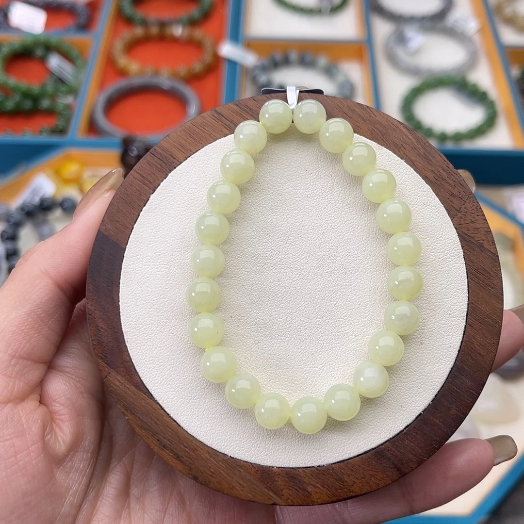 柠****和田玉未镶嵌手串A57卡8