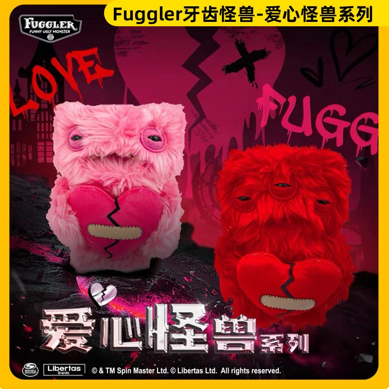 爱心怪兽情侣牙齿怪兽七夕礼物网红玩偶公仔丑萌搞怪艺术萌牙怪兽
