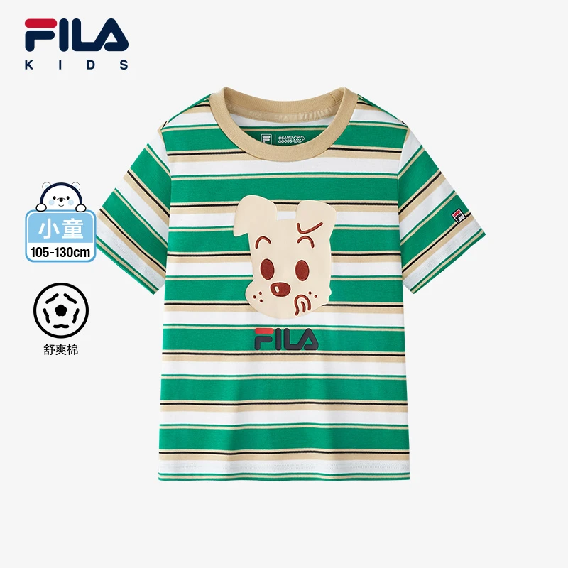 【斐乐儿童】2025夏季小童针织短袖衫K11B524104