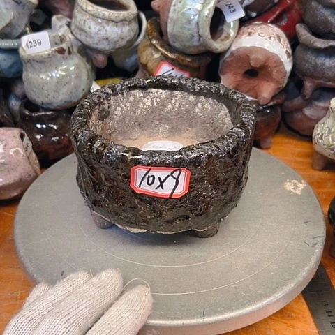粗陶花盆手工花盆制作
