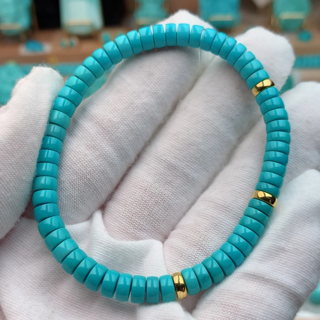 绿松石未镶嵌珠宝奇石5.5mm