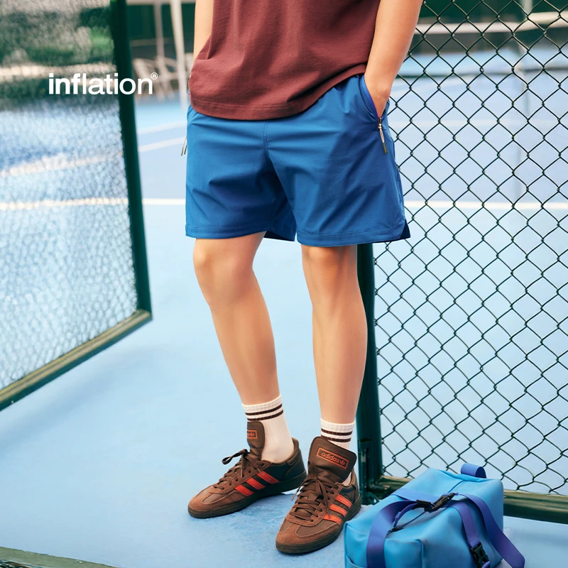 运动休闲速干短裤透气男运动短裤户外运动吸湿排汗系绳闭襟