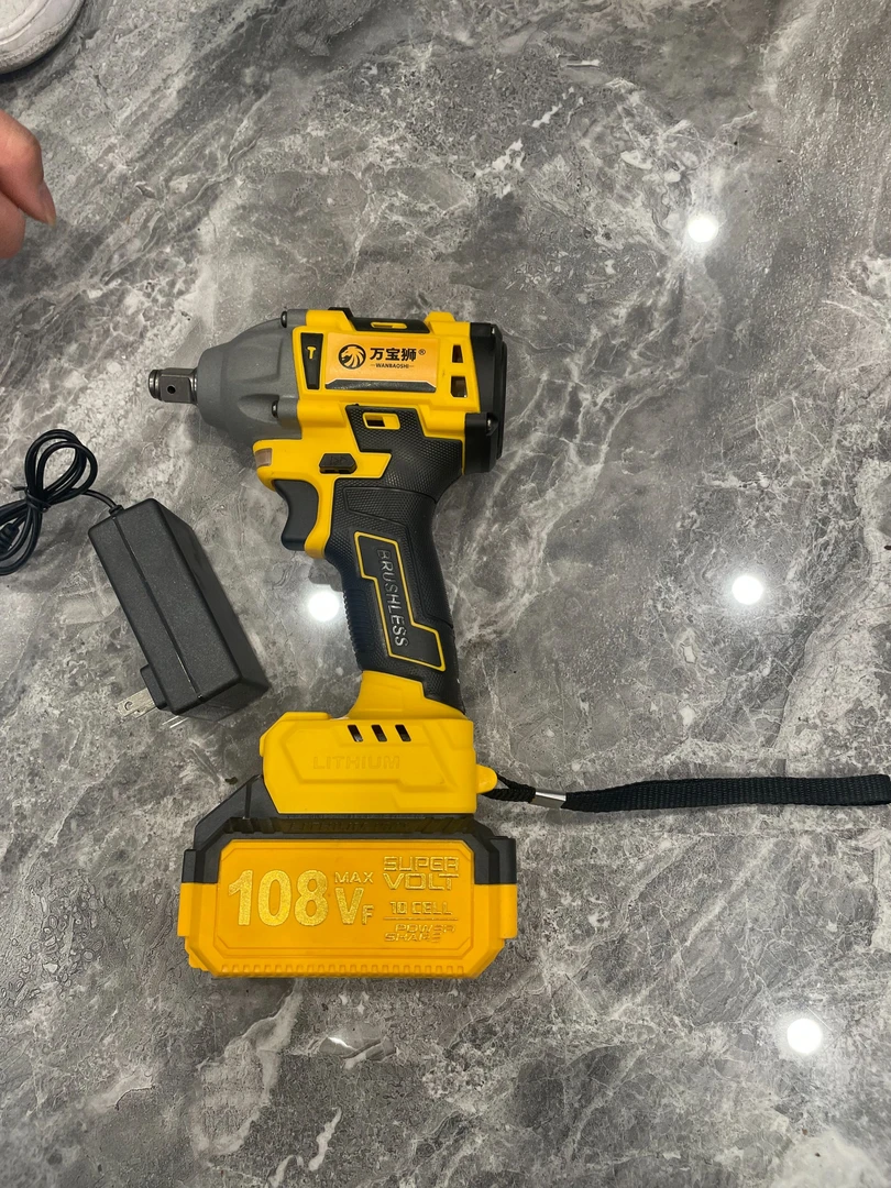 锂电电动扳手无刷风炮冲击钻充电扳手架子工木工汽车修理套筒工具