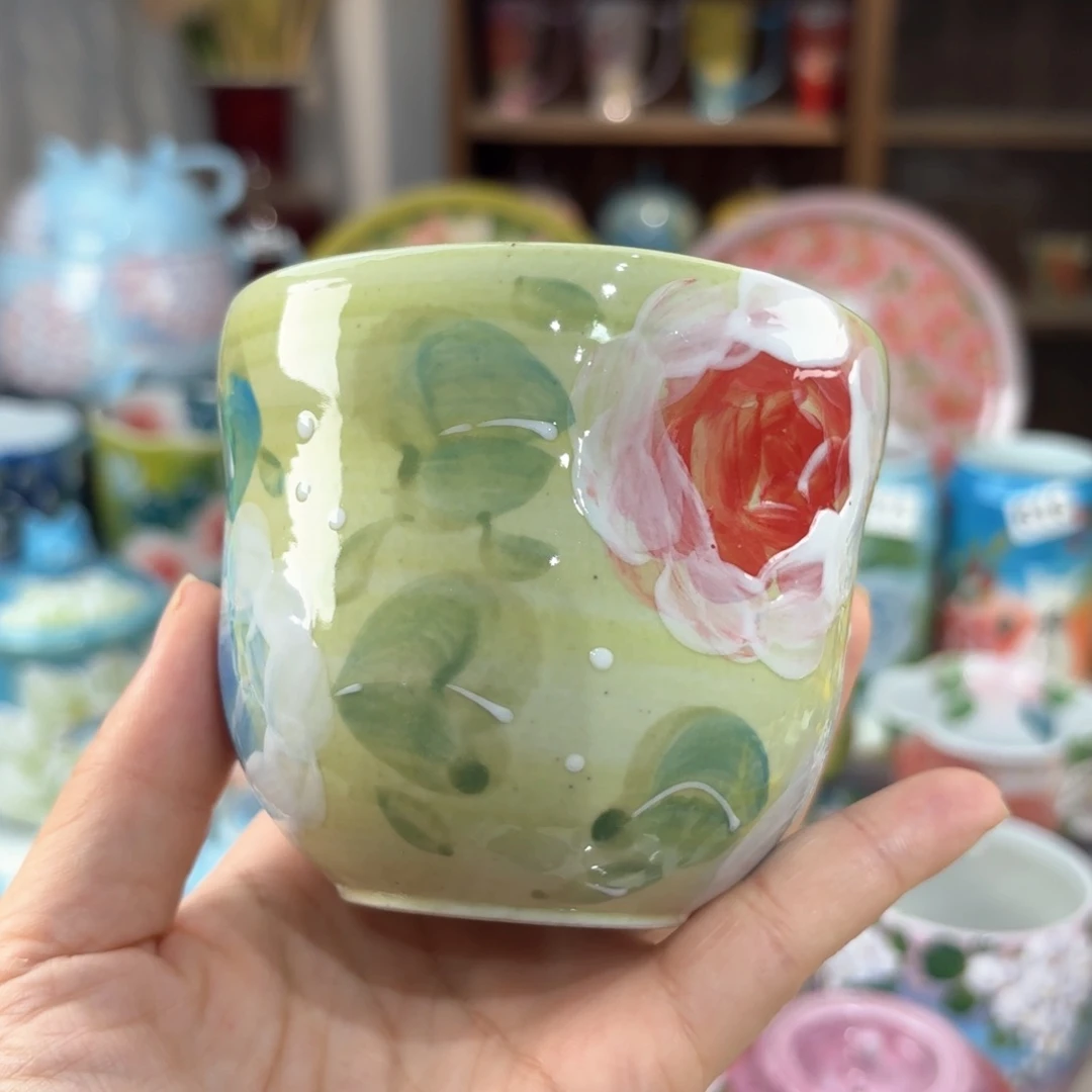 景德镇手绘高温釉下彩陶瓷茶具