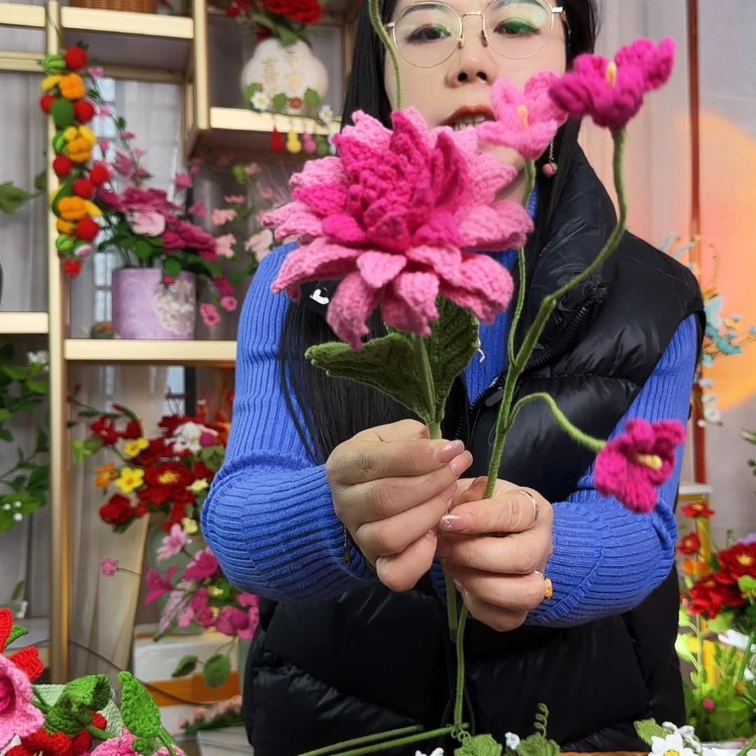 手工钩织设计花束