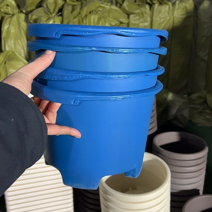 大坏口蓝色圆球根26外径19高4个盆