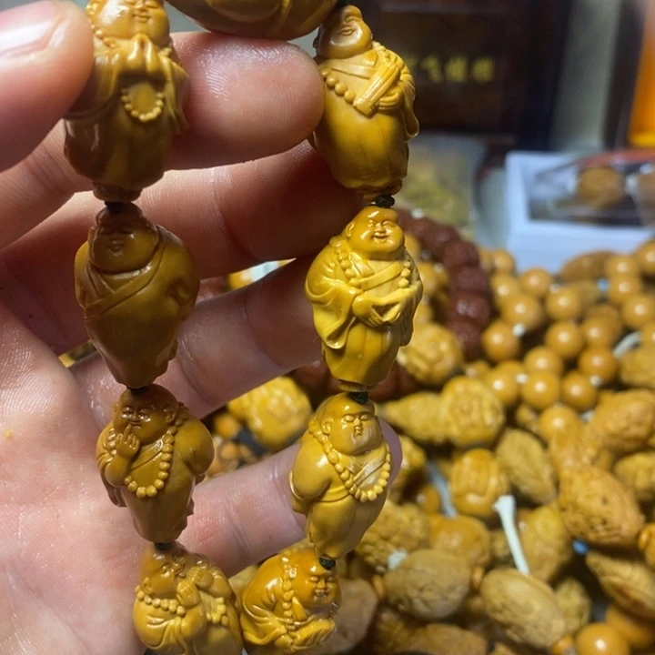橄榄核手串27干干净净了