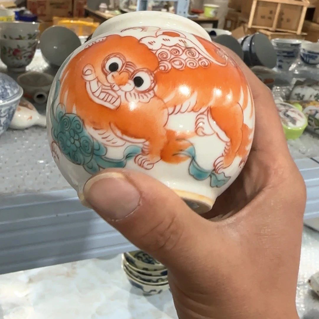 瓷片摆件手绘瓷器全部处理