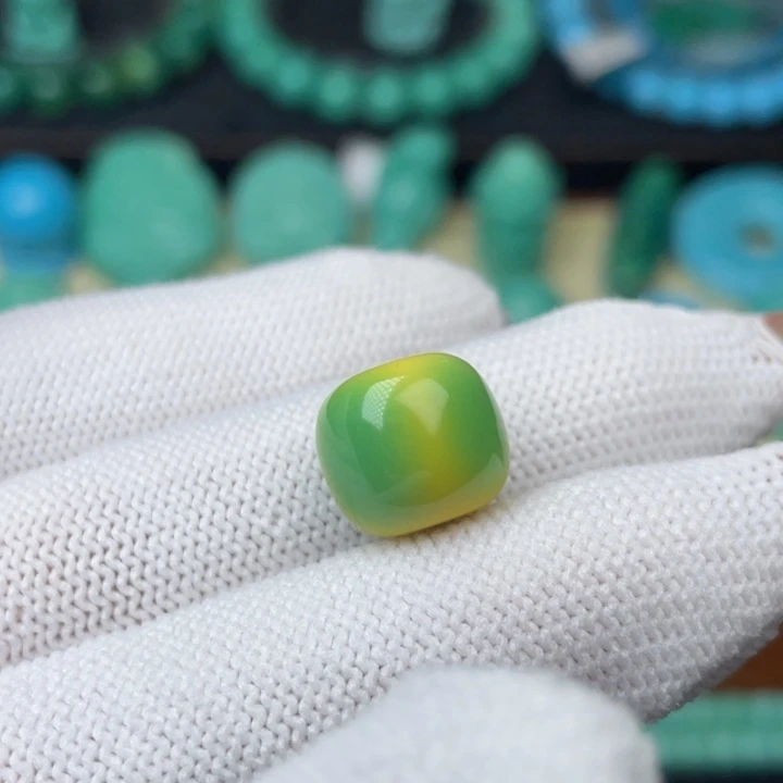 高瓷菜籽绿12mm老型单颗福利