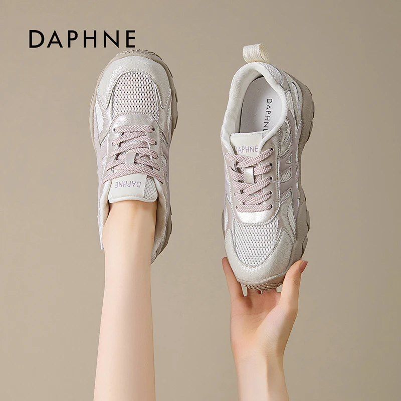 达芙妮透气德训鞋女款2026夏季新款专柜正品耐磨减震运动阿甘鞋L