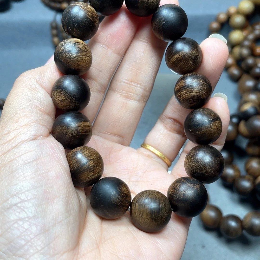 沉香手串厚*白棋瘤疤1.5