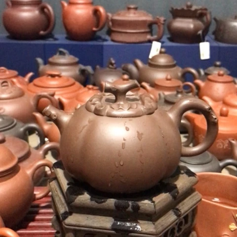 紫砂茶壶沈**东老紫泥柿子