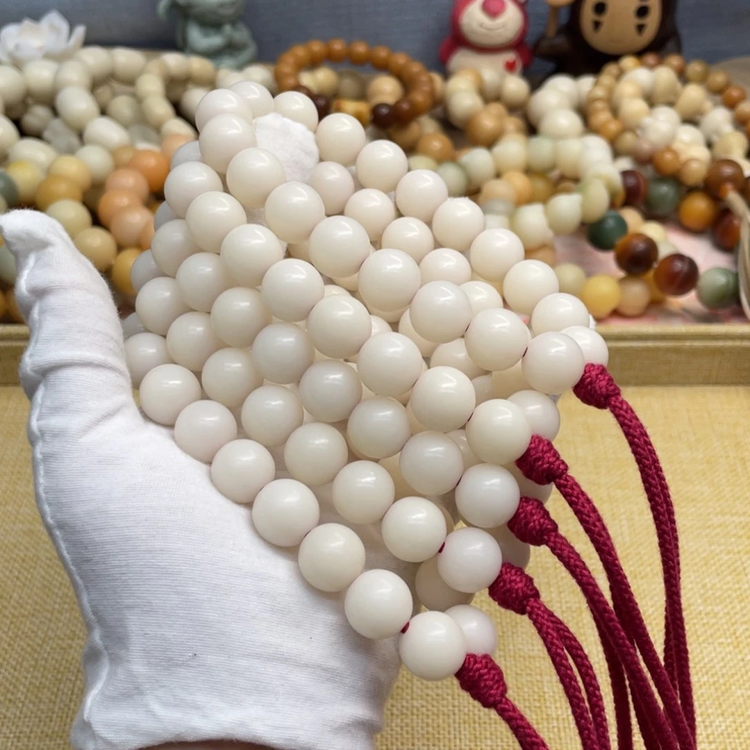 菩提根/象牙果吊坠14水磨润白手持福利一锅050