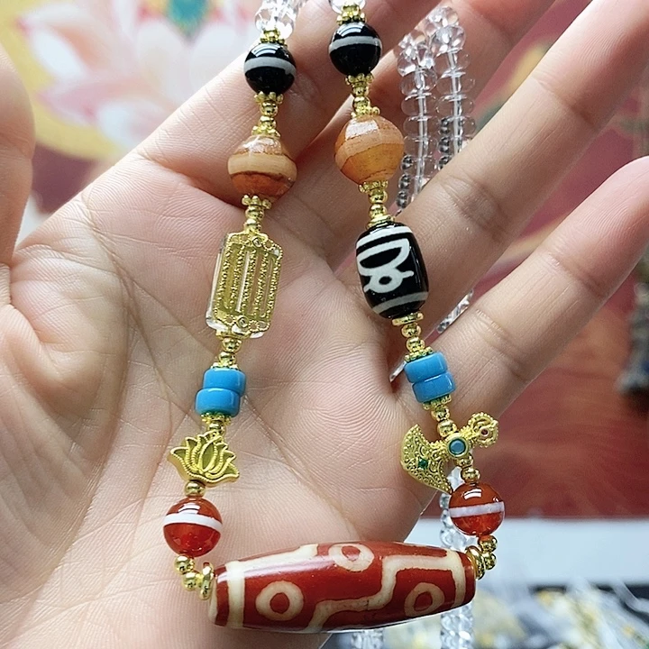 玛瑙/玉髓合金颈饰