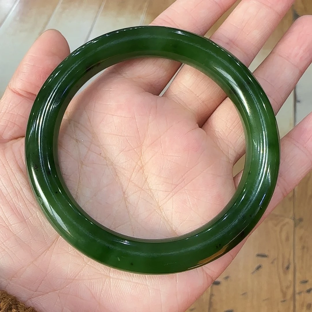 和田玉手镯未镶嵌56+