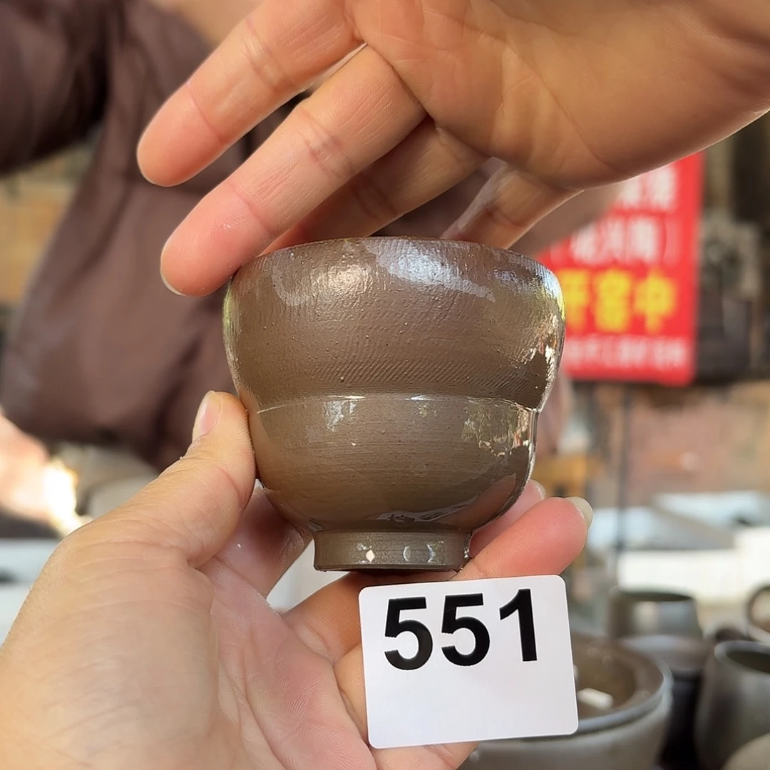 坭兴陶柴烧全手工原矿泥料杯