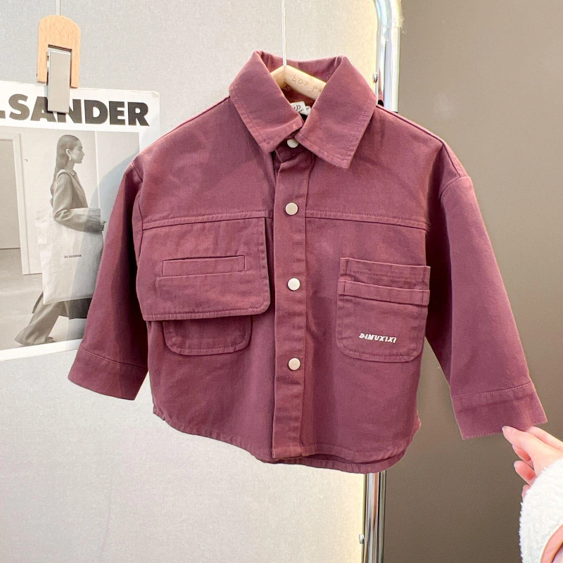 火龙果口袋设计衬衫