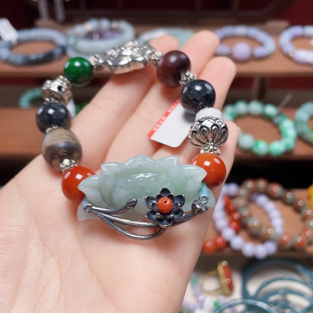 翡翠未镶嵌手链饰品