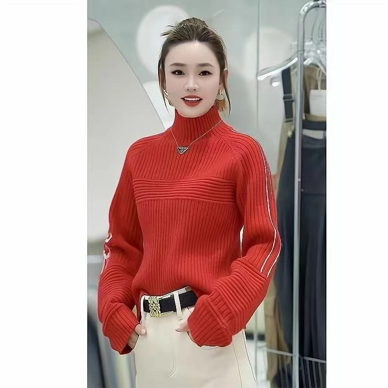 （微瑕疵）230款流行时尚穿搭运动上衣高领套头显瘦加厚上衣