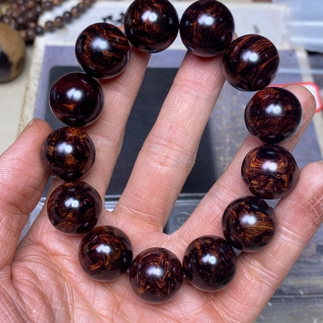 手串/手链降真香海南红降1.8黑金底留疤53克福利