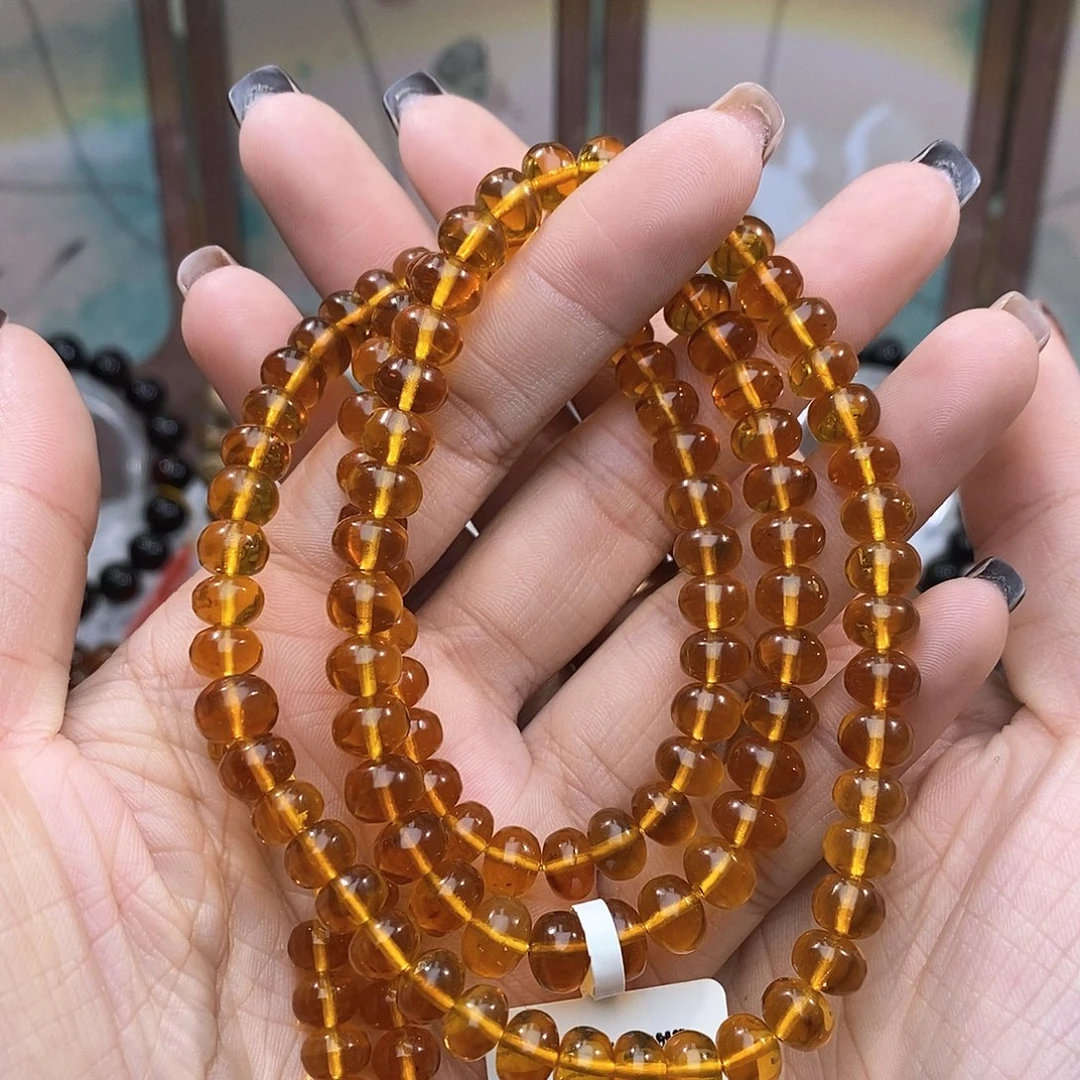 琥珀未镶嵌手链7➕