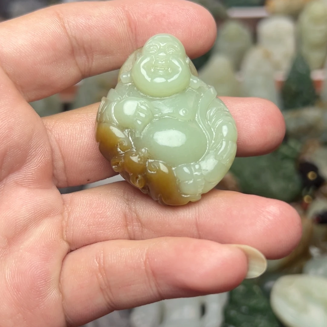 和田玉未镶嵌挂件