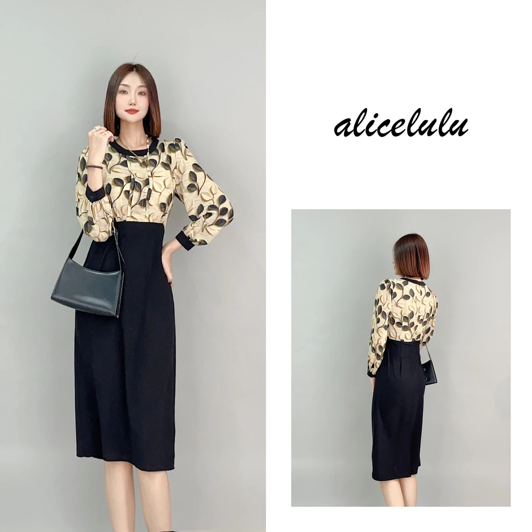 【卡卡现货专属】ALICE “片片柔情”连衣裙 立体印花 S2138943J