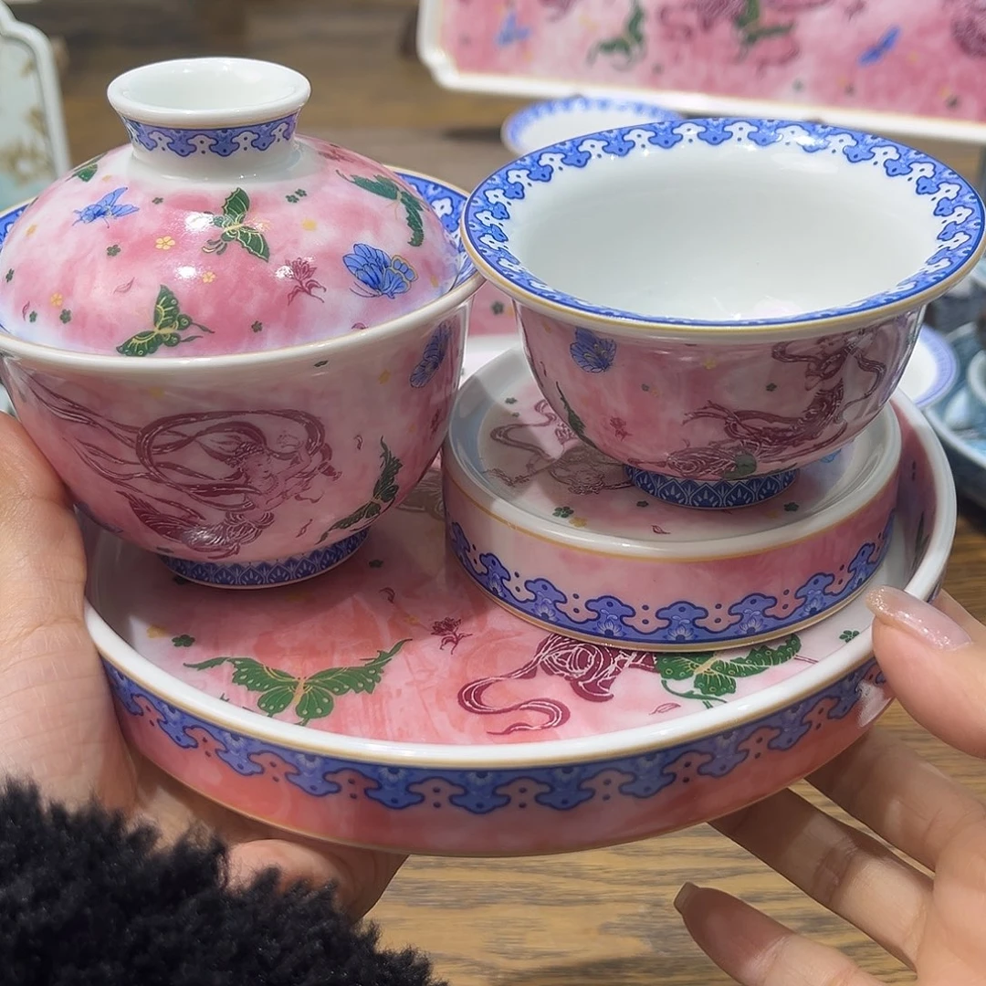 盖碗陶景德镇陶瓷工厂福利价