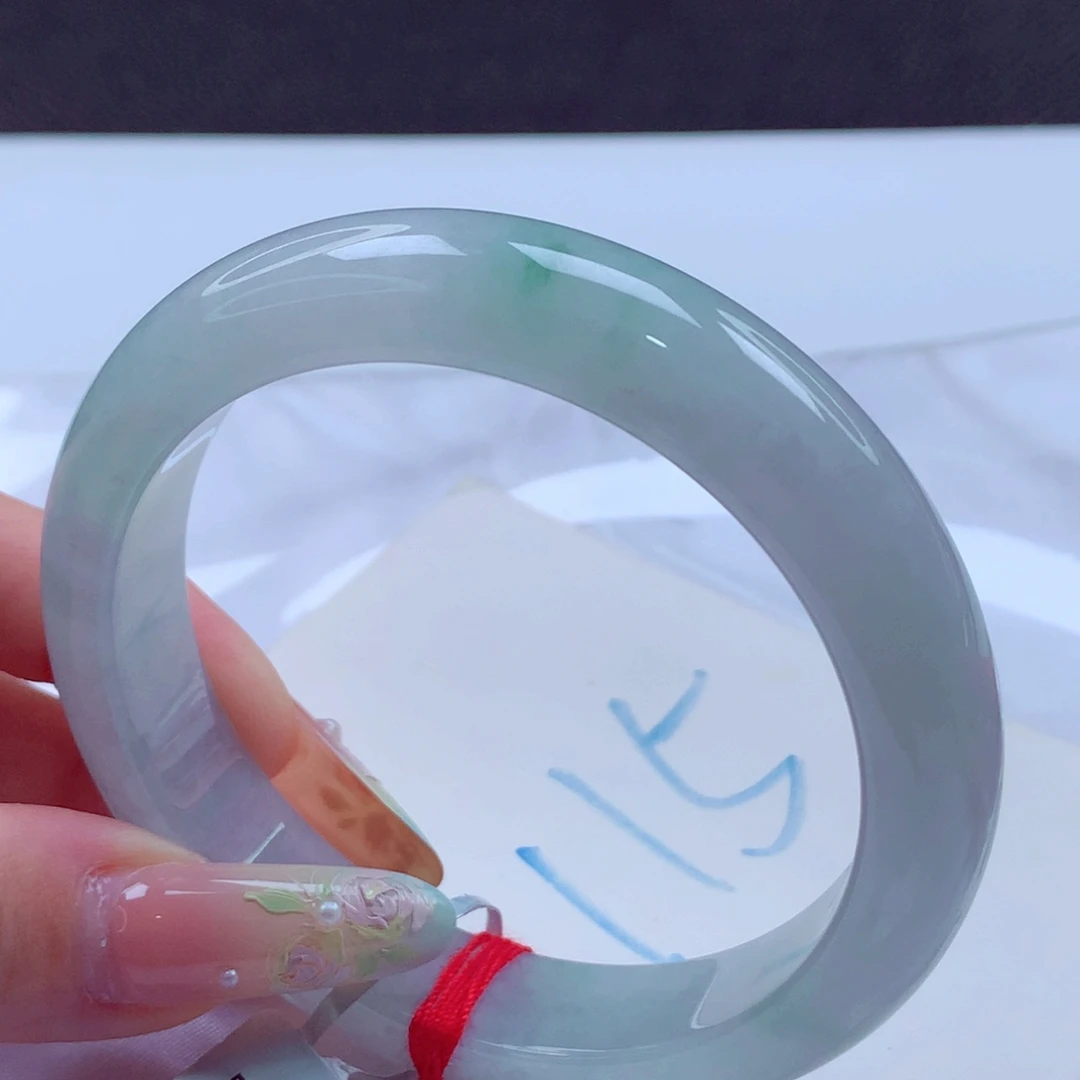 翡翠手镯未镶嵌天然缅甸翡翠A货手镯 15号