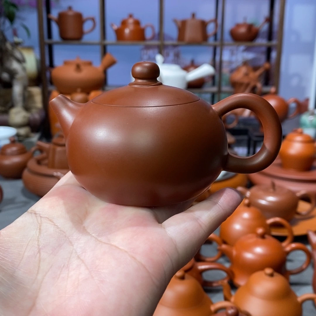 紫砂茶壶章淑煌朱泥西施壶110cc