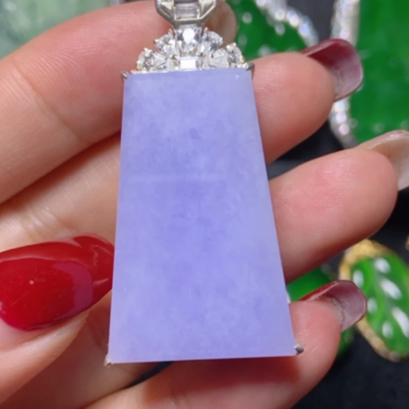 【闪购商品】翡翠银S925镶嵌颈饰翡翠