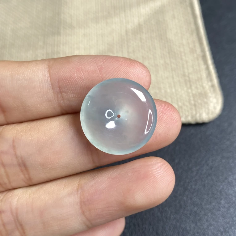 天然缅甸翡翠A货平安扣尺寸19.5-4.5mm