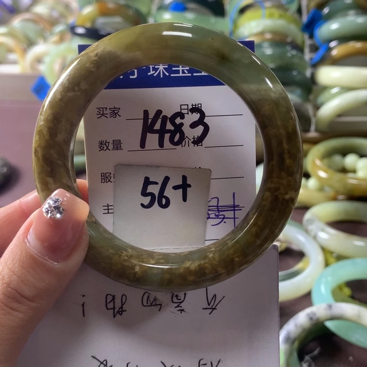 蛇纹石玉未镶嵌手镯1483