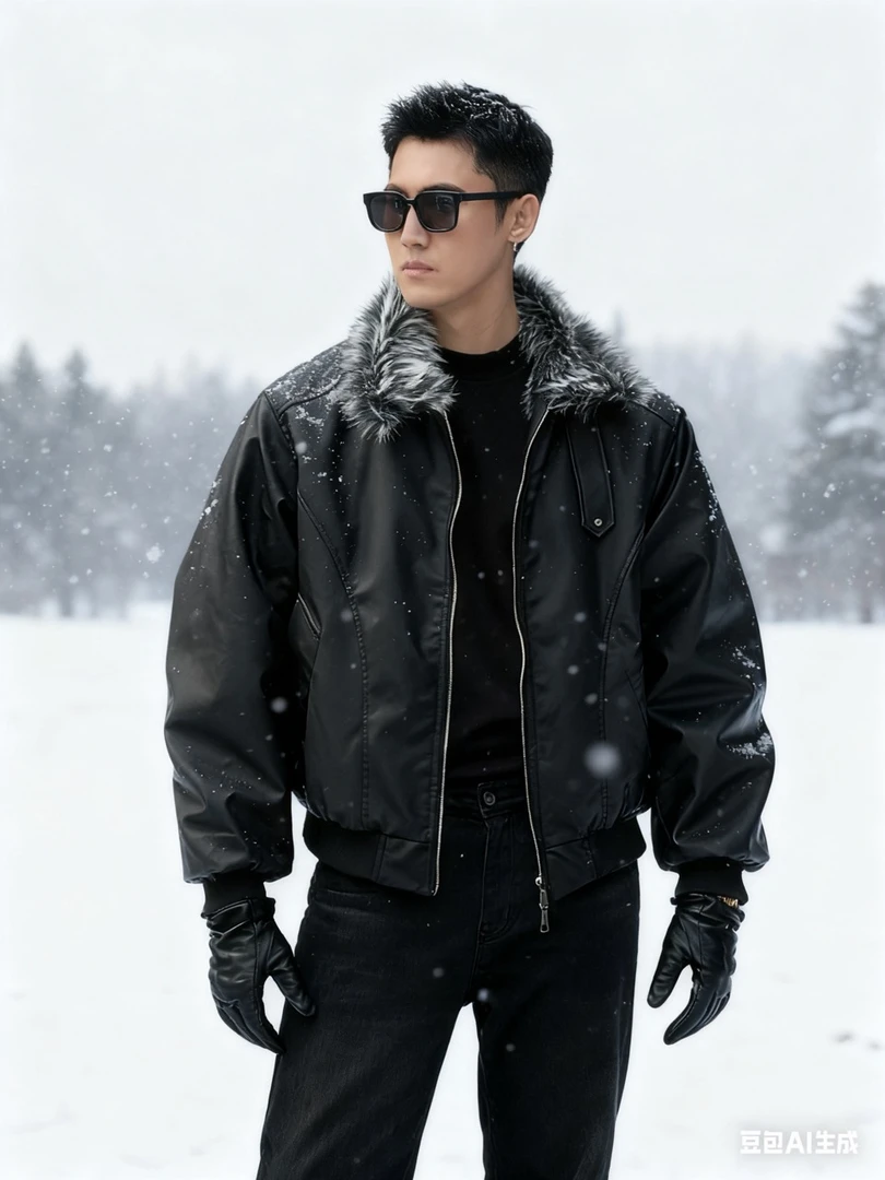 丁先森-2025新款座山雕休闲保暖秋冬板正加厚棉服夹克