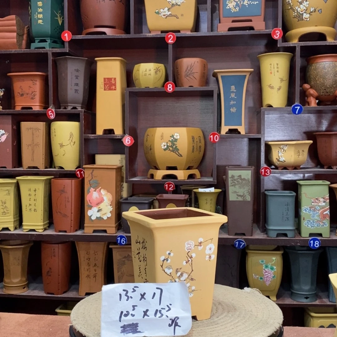 紫砂艺术紫砂花盆