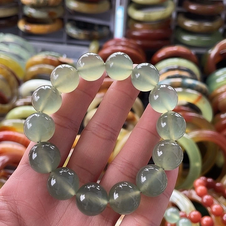 蛇纹石玉未镶嵌手链