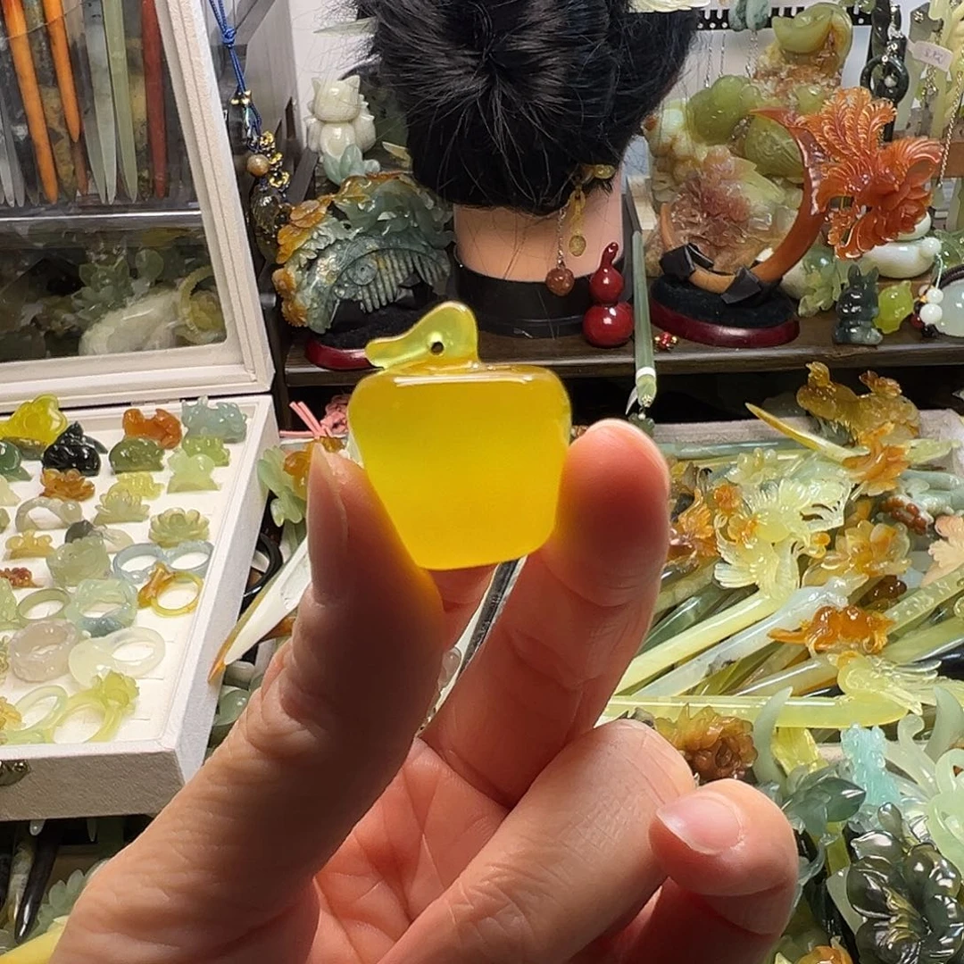 蛇纹石玉发饰合金