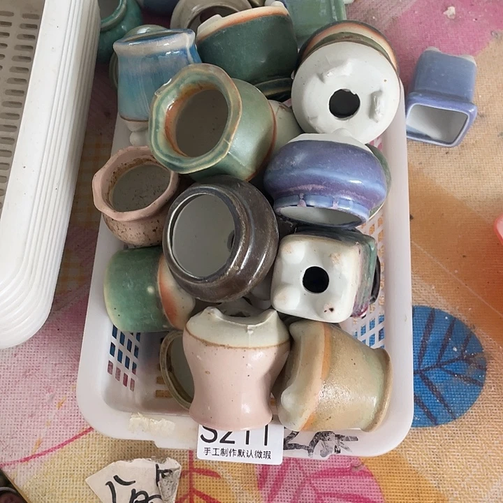 紫砂花盆211瑕疵品口径3左右