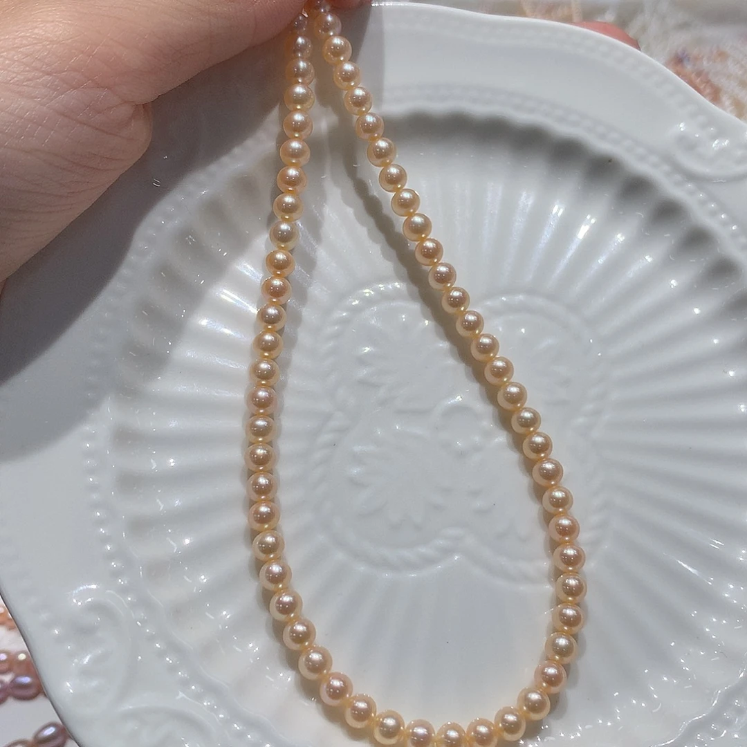 哈***王未镶嵌淡水珍珠5mm