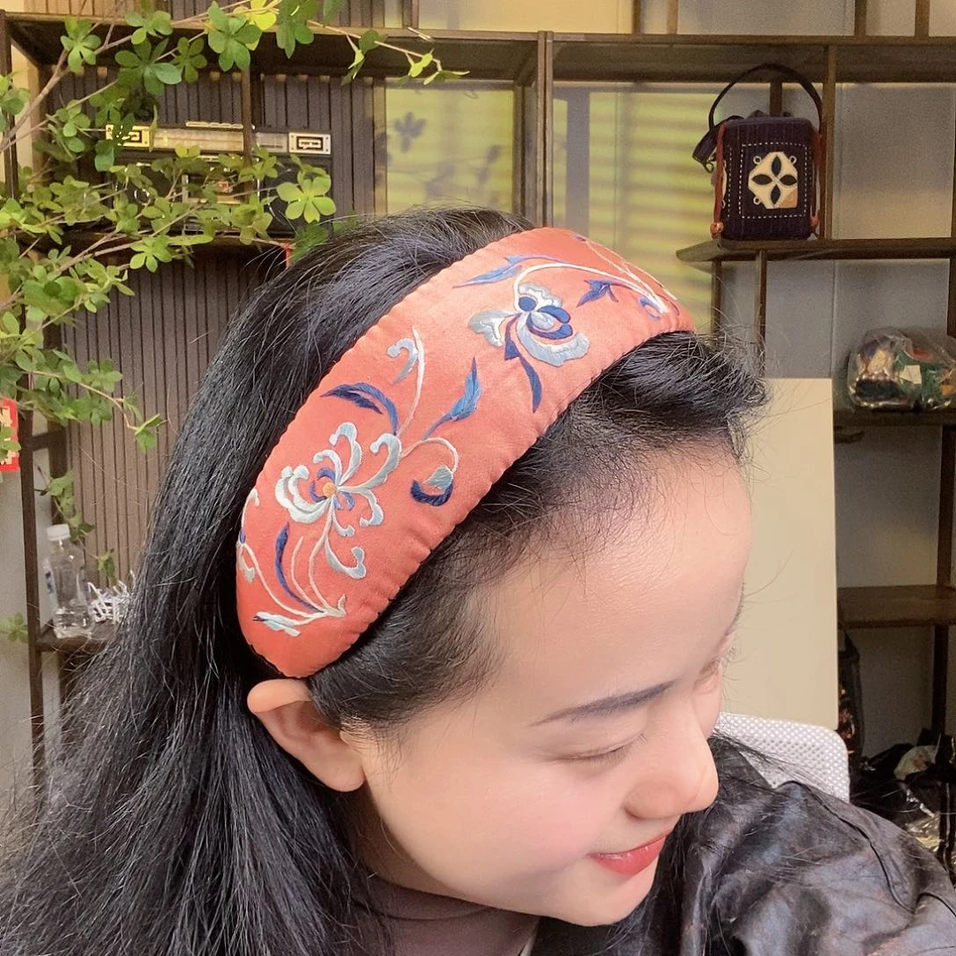 织绣老绣手工刺绣手工刺绣发箍