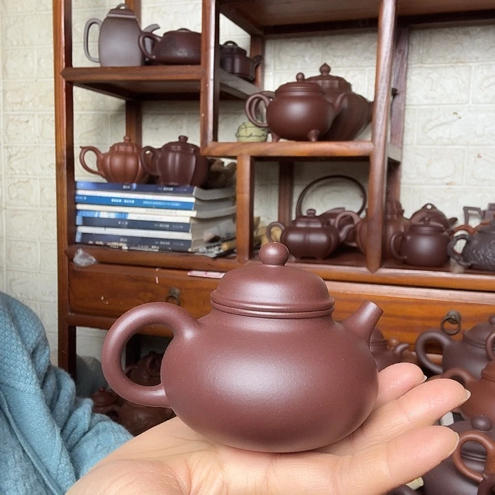 紫砂茶壶容天200cc精工半手工