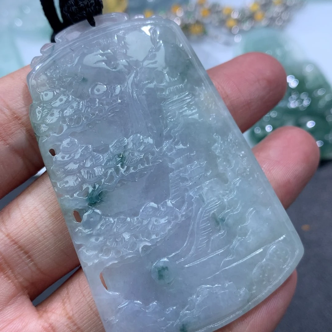 颈饰未镶嵌翡翠缅甸天然A货翡翠