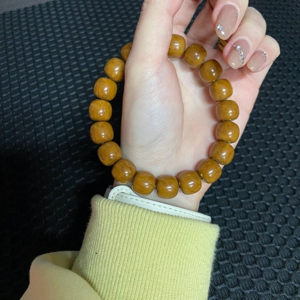 百翠玉庭紫金鼠手串精选咖黄皮油核实心老型11+10紫金鼠菩提手串
