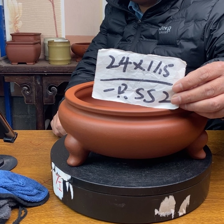 紫砂花盆货号一只SS2