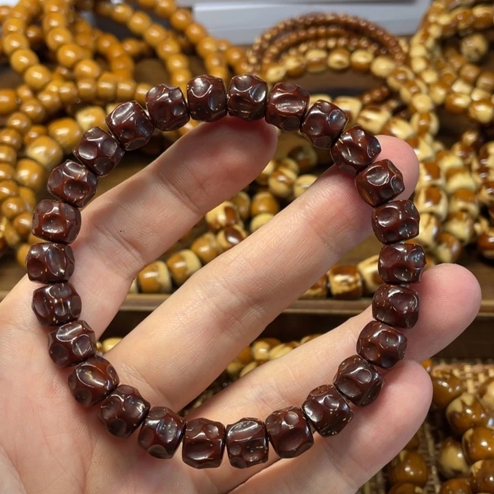 逗***天紫金鼠手串实心紫金鼠手串红皮无相