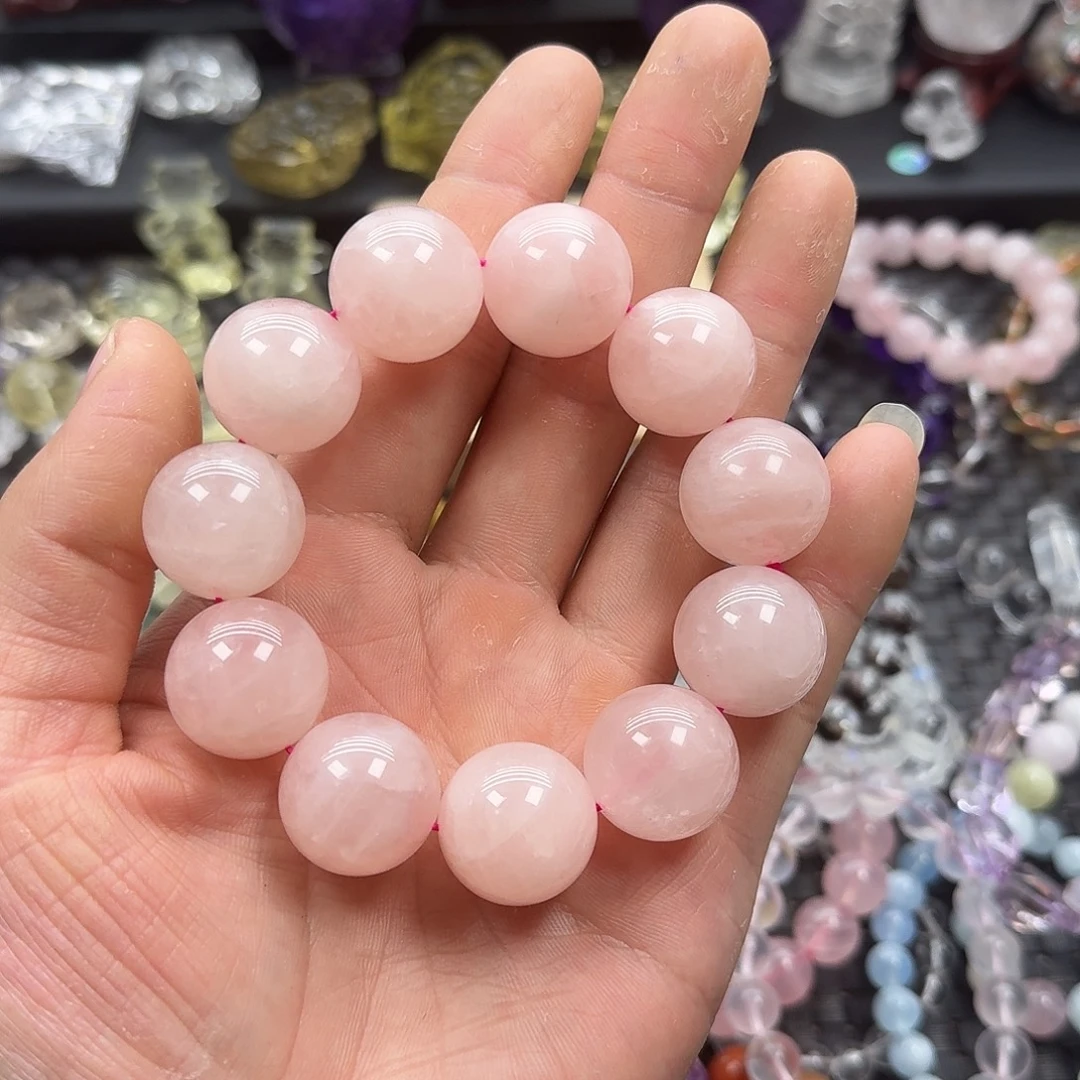 颈饰未镶嵌水晶粉水晶