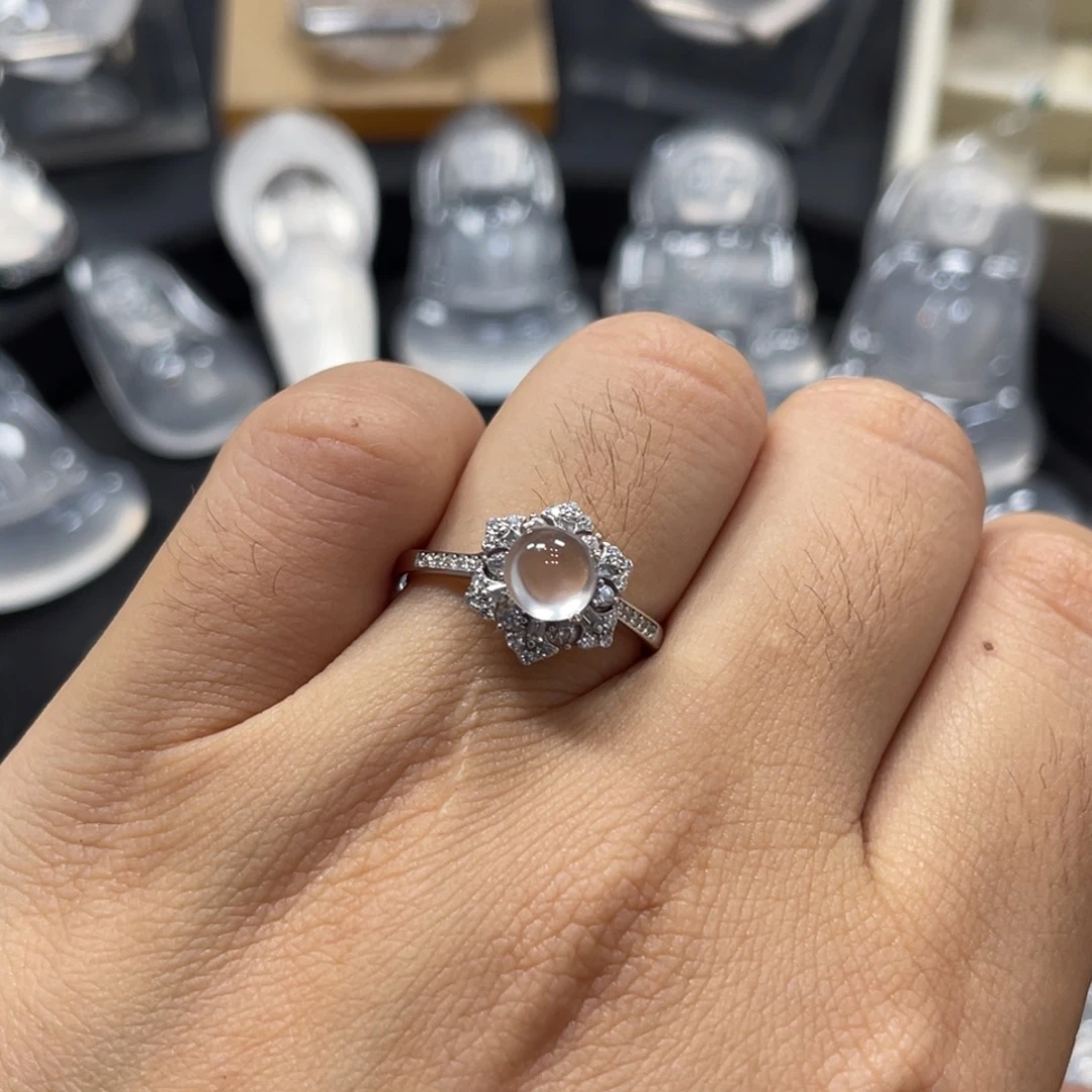 石英质玉银S925镶嵌颈饰