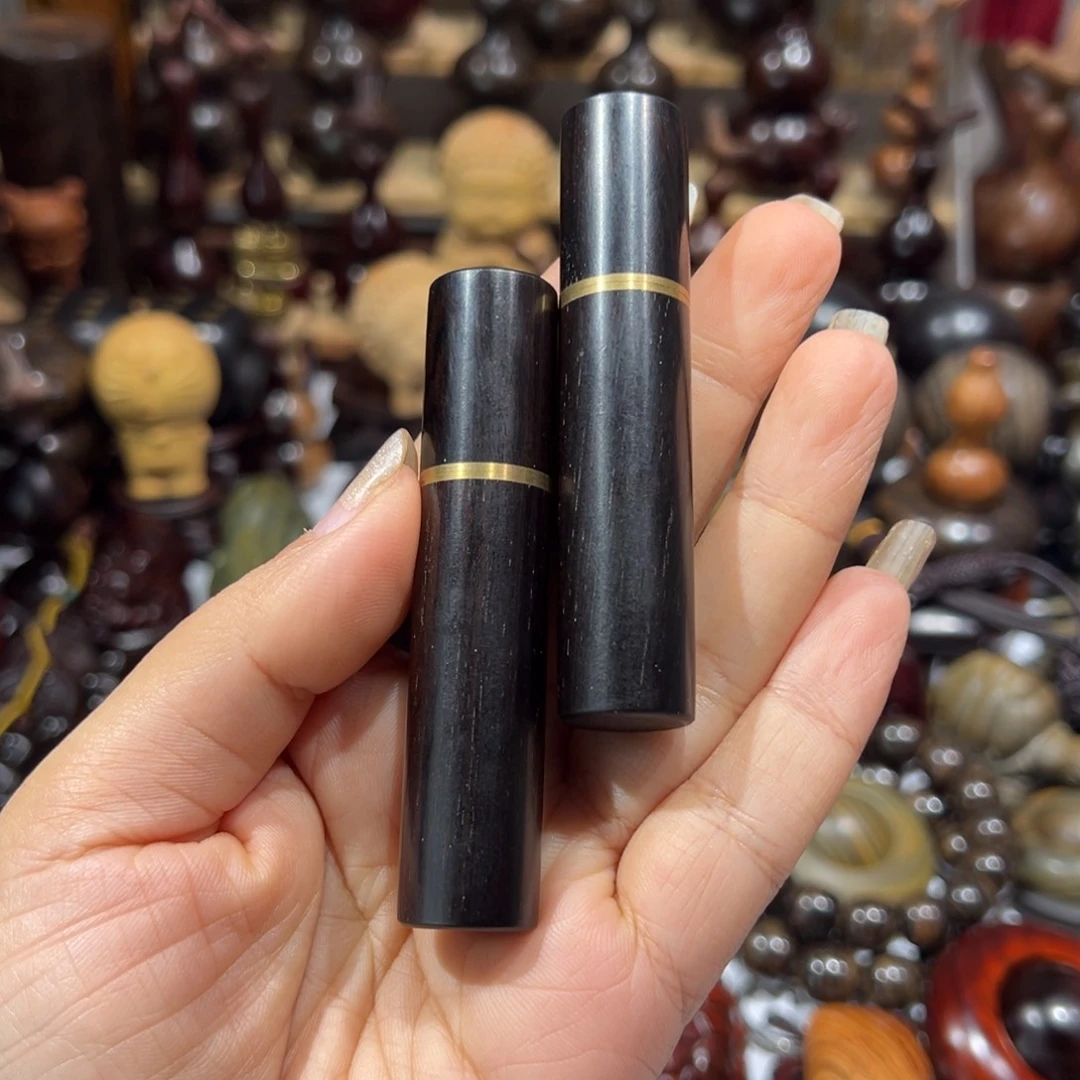 香榧木紫光檀牙签桶