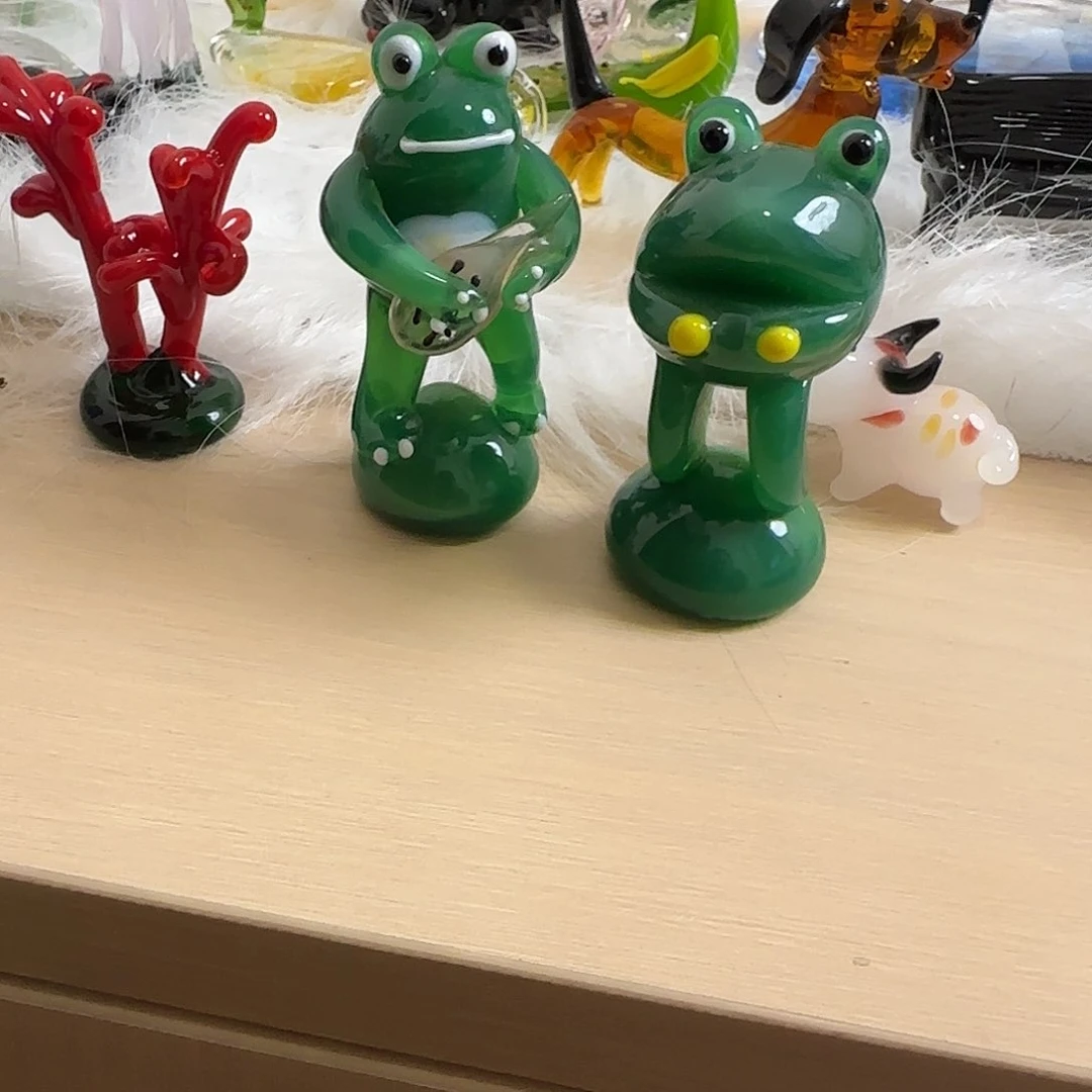 琉璃手工艺品手****田青蛙2